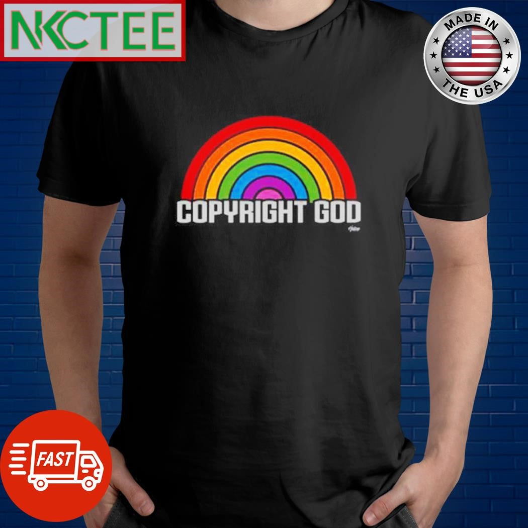 Official Copyright God rainbow shirt Unisex T-shirt, Sweatshirt, Hoodie, Long Sleeve Tee - T-Shirt, Sweatshirt, Hoodie