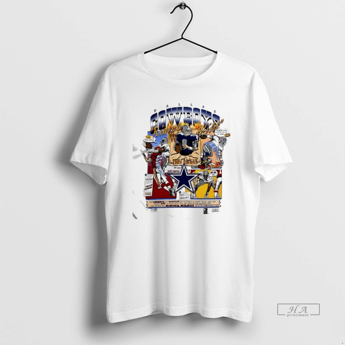 Official Dallas Cowboys Riding Wild Troy Aikmanthe Triplets - T-Shirt, Sweatshirt, Hoodie