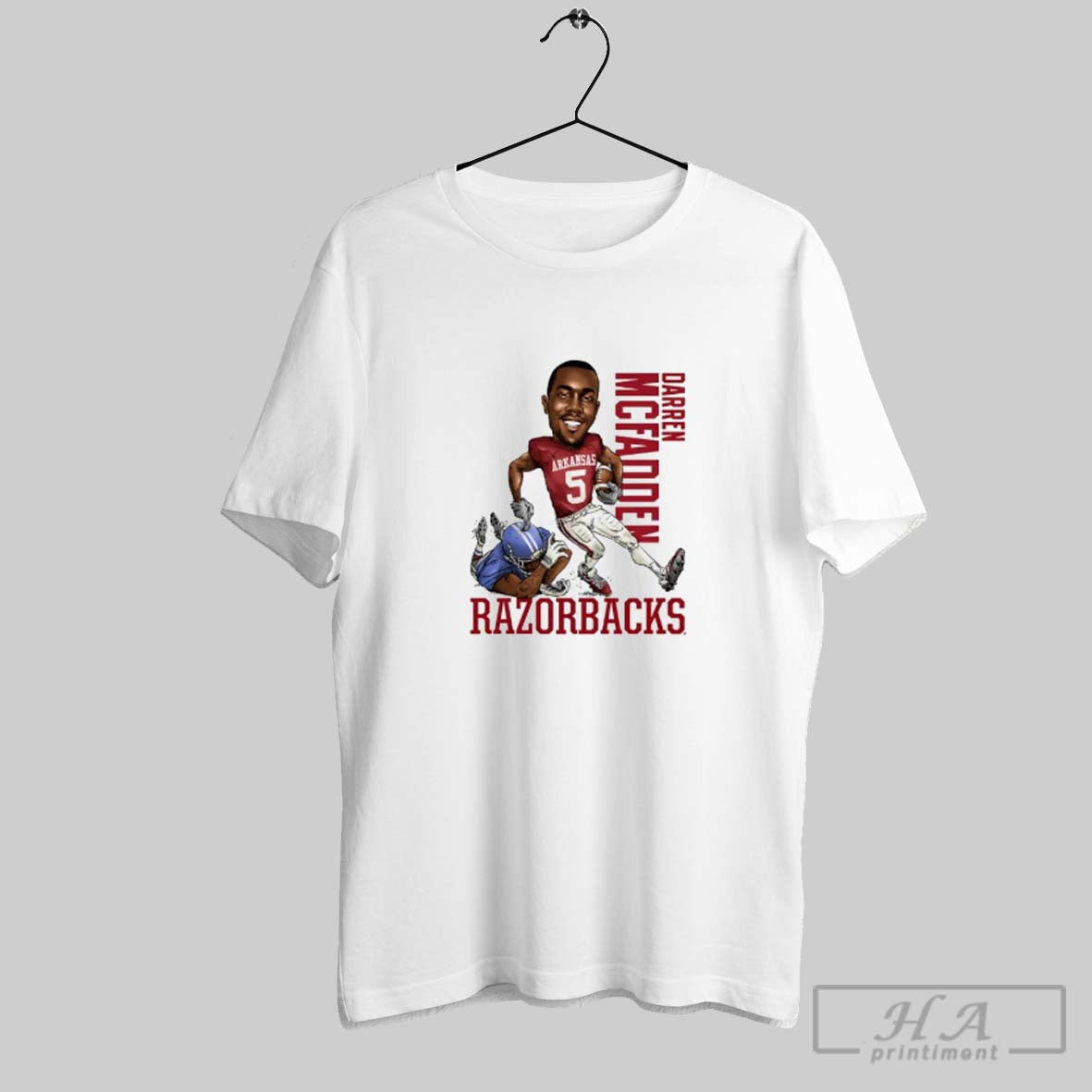 Official Darren Mcfadden Arkansas Razorbacks Baseball Caricature Unisex T-shirt, Sweatshirt, Hoodie, Long Sleeve Tee - T-Shirt, Sweatshirt, Hoodie