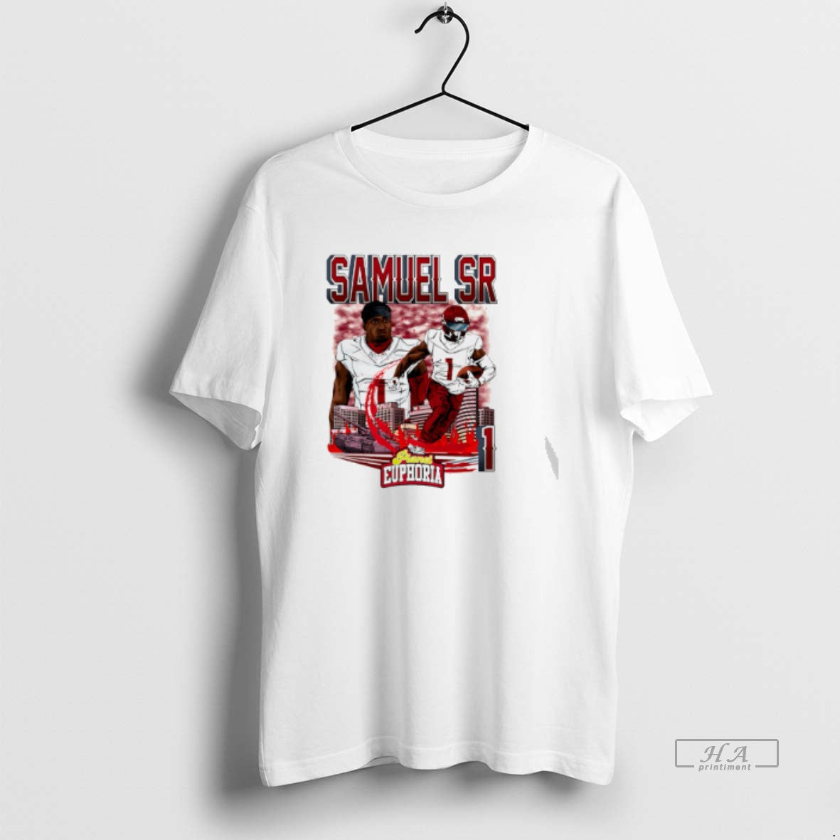 Official Deebo Samuel Sr Washington Commanders Player Skyline Comic - T-Shirt, Sweatshirt, Hoodie