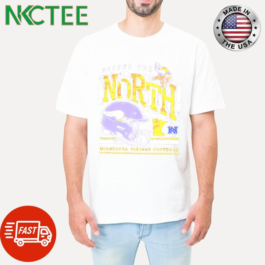 Official Defend The North N Minnesota Vikings football helmet shirt Unisex T-shirt, Sweatshirt, Hoodie, Long Sleeve Tee - T-Shirt, Sweatshirt, Hoodie