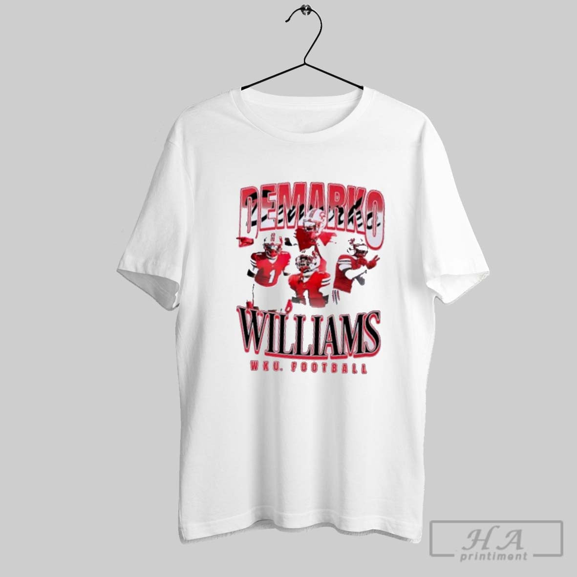 Official Demarko Williams Retro 90s Graphic Wku Football Unisex T-shirt, Sweatshirt, Hoodie, Long Sleeve Tee - T-Shirt, Sweatshirt, Hoodie