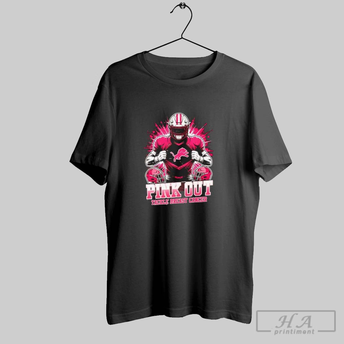 Official Detroit Lions Pink Out Tackle Breast Cancer Unisex T-shirt, Sweatshirt, Hoodie, Long Sleeve Tee - T-Shirt, Sweatshirt, Hoodie