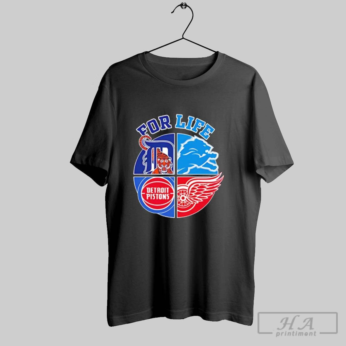 Official Detroit Sports For Life Logo Unisex T-shirt, Sweatshirt, Hoodie, Long Sleeve Tee - T-Shirt, Sweatshirt, Hoodie