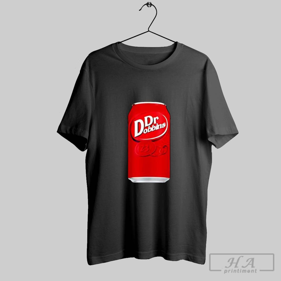 Official Dr Dobbins 23 Dr Pepper Soda Parody Funny Graphic Posters Black Unisex T-shirt, Sweatshirt, Hoodie, Long Sleeve Tee - T-Shirt, Sweatshirt, Hoodie