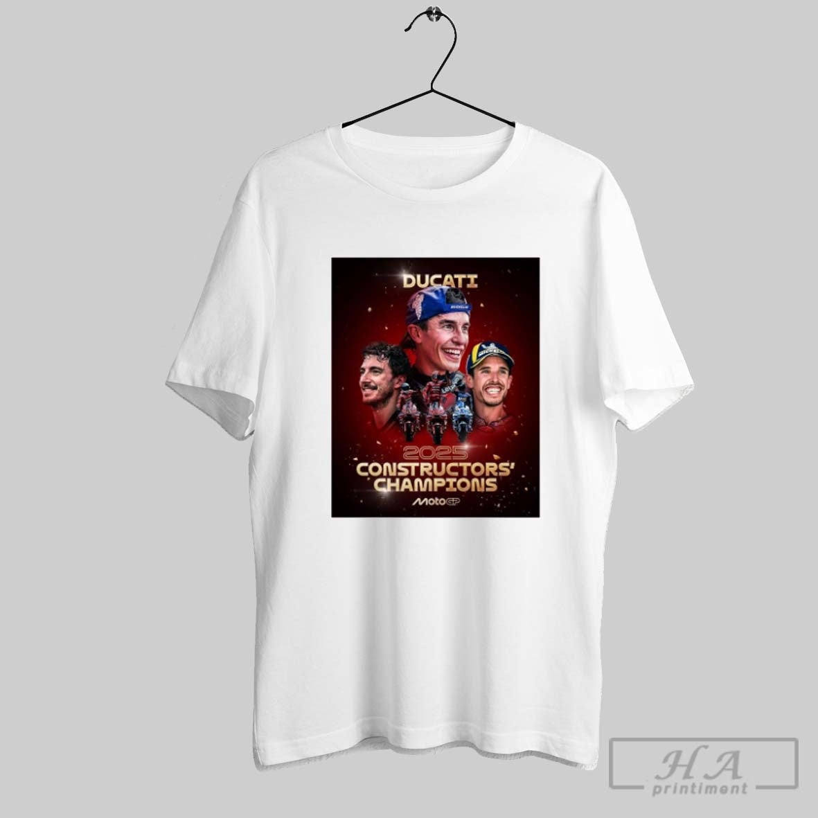 Official Ducati 2025 Constructors Champions Marc Marquez Alex Marquez Alenta Motogp Unisex T-shirt, Sweatshirt, Hoodie, Long Sleeve Tee - T-Shirt, Sweatshirt, Hoodie
