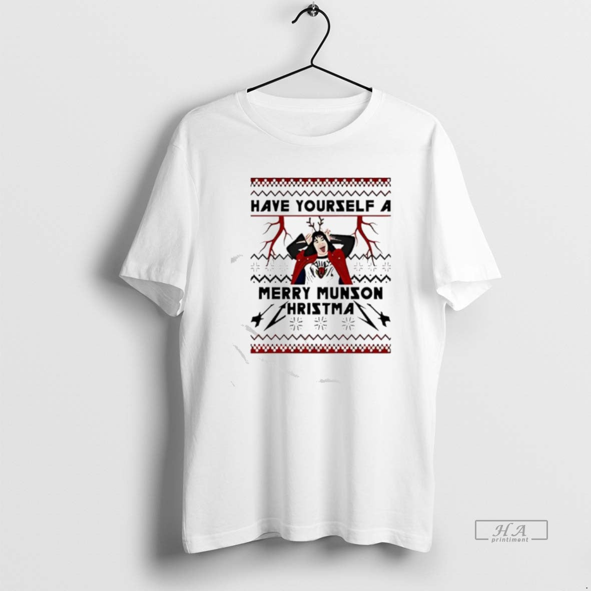 Official Eddie Munson Christmas Have Yourself A Merry Munson Hristma - T-Shirt, Sweatshirt, Hoodie