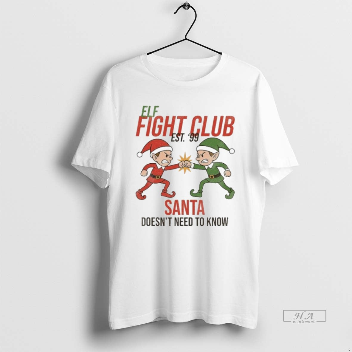 Official Elf Fight Club - T-Shirt, Sweatshirt, Hoodie