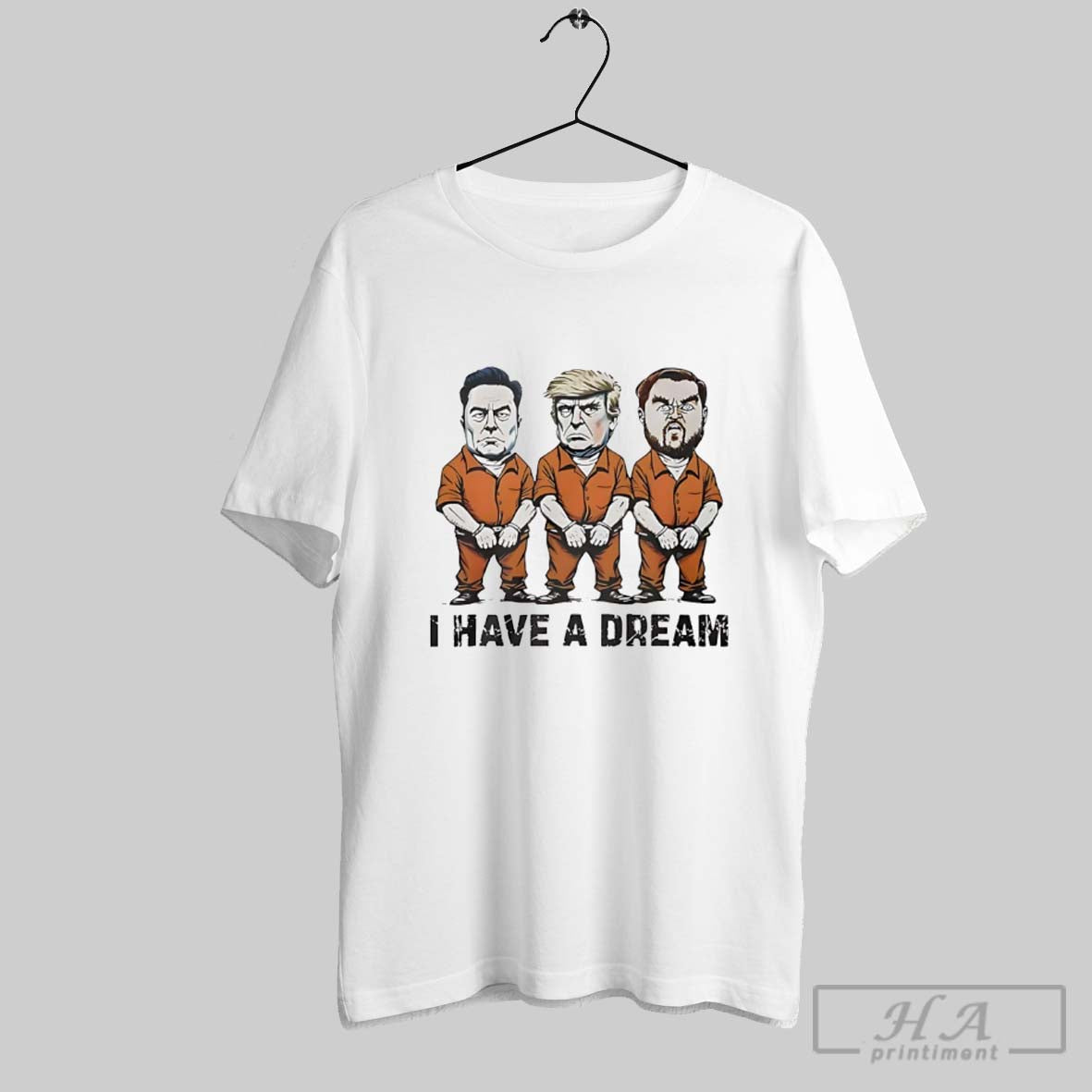Official Elon Musk Donald Trump Jd Vance I Have A Dream Cartoon Unisex T-shirt, Sweatshirt, Hoodie, Long Sleeve Tee - T-Shirt, Sweatshirt, Hoodie