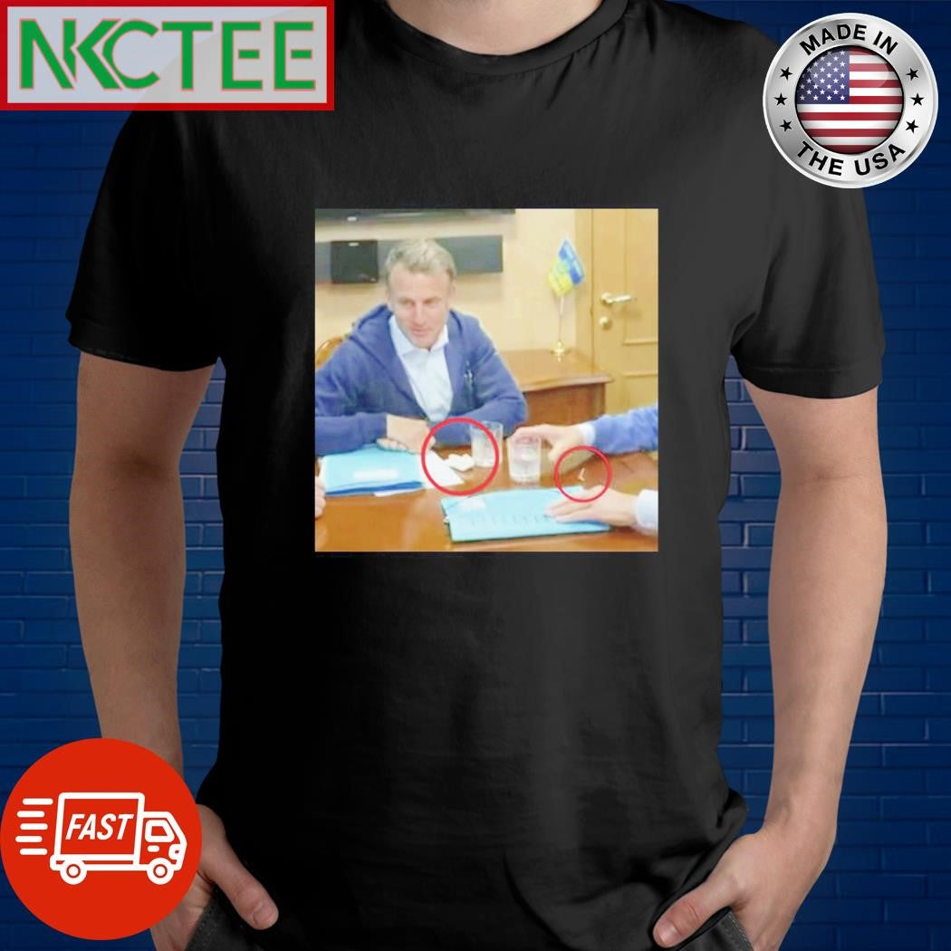 Official Emmanuel Macron cocaine shirt Unisex T-shirt, Sweatshirt, Hoodie, Long Sleeve Tee - T-Shirt, Sweatshirt, Hoodie