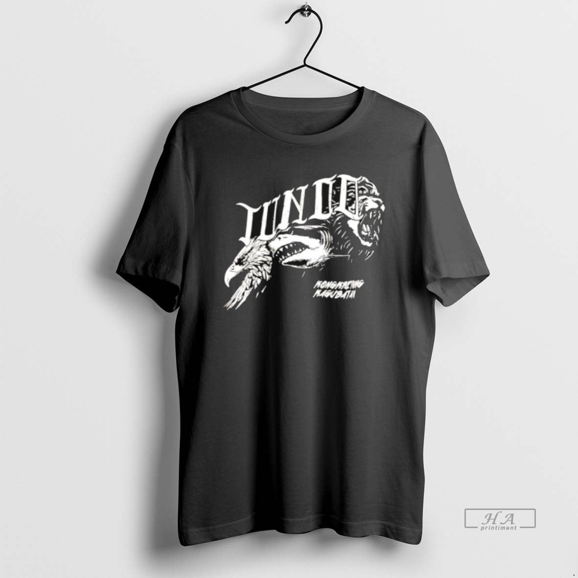 Official Engels Shark Lions Junie Kongkretong Kagubatan Retro - T-Shirt, Sweatshirt, Hoodie
