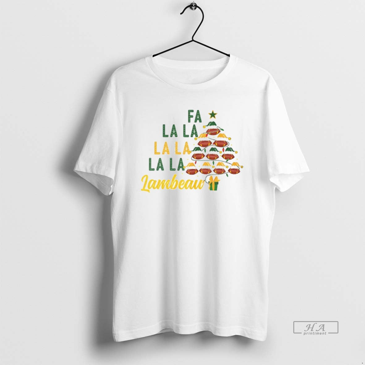 Official Fa La La La La Lambeau Christmas Tree Green Bay Packers Football Christmas - T-Shirt, Sweatshirt, Hoodie