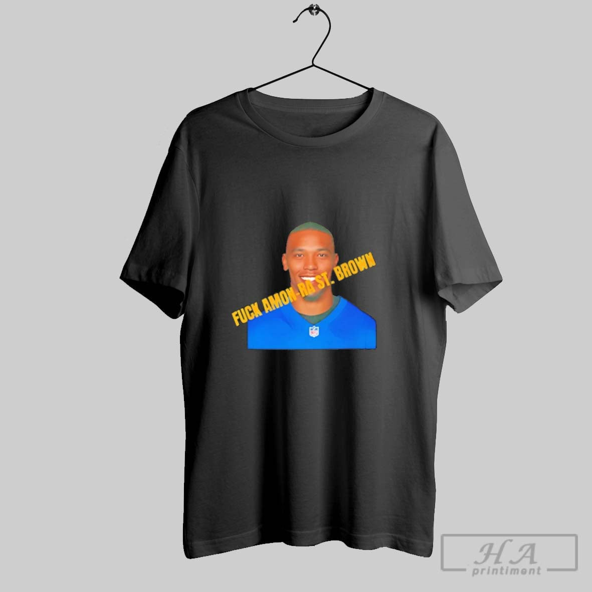 Official Fck Amon Ra St Brown Detroit Lions Unisex T-shirt, Sweatshirt, Hoodie, Long Sleeve Tee - T-Shirt, Sweatshirt, Hoodie