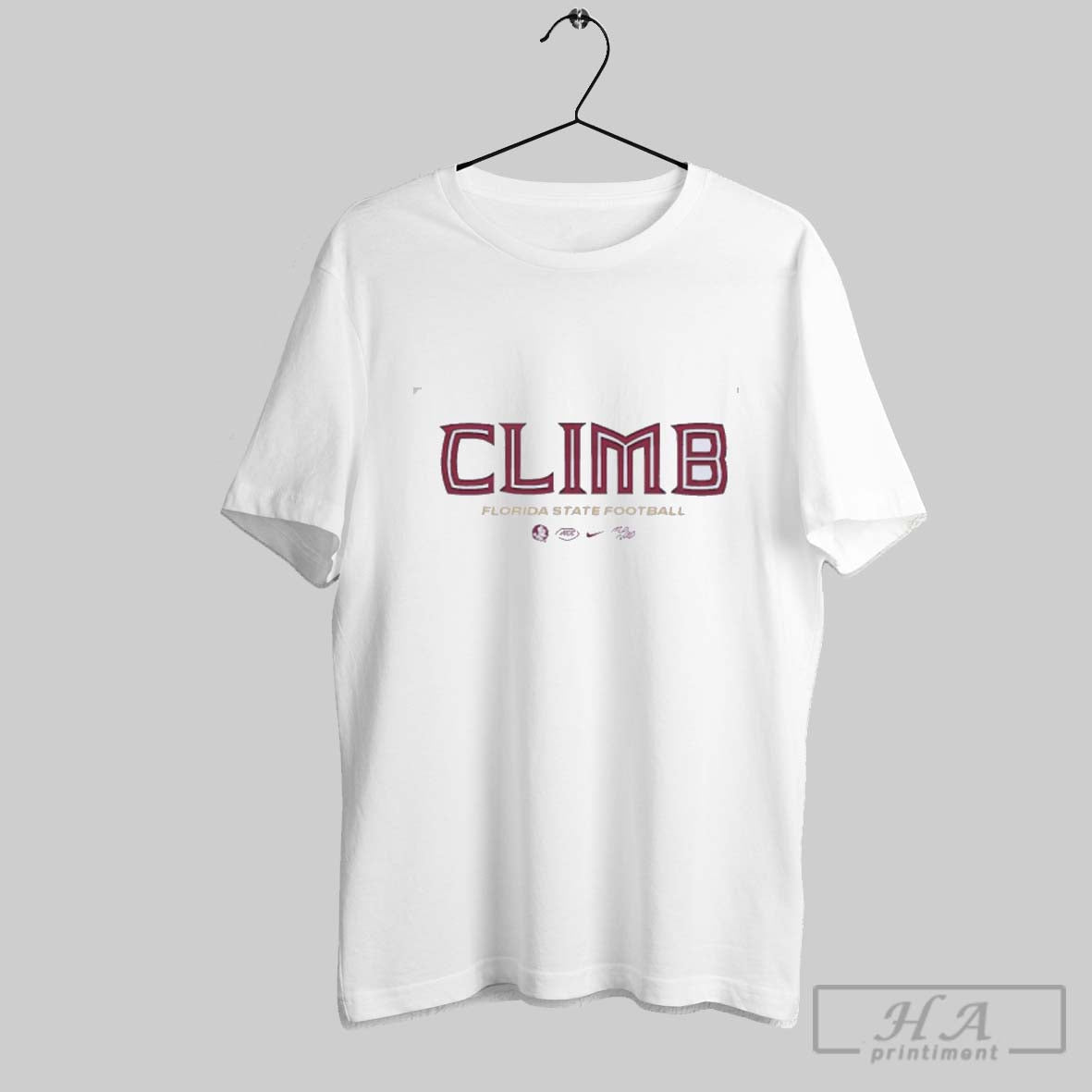 Official Florida State Seminoles Climb Football Unisex T-shirt, Sweatshirt, Hoodie, Long Sleeve Tee - T-Shirt, Sweatshirt, Hoodie