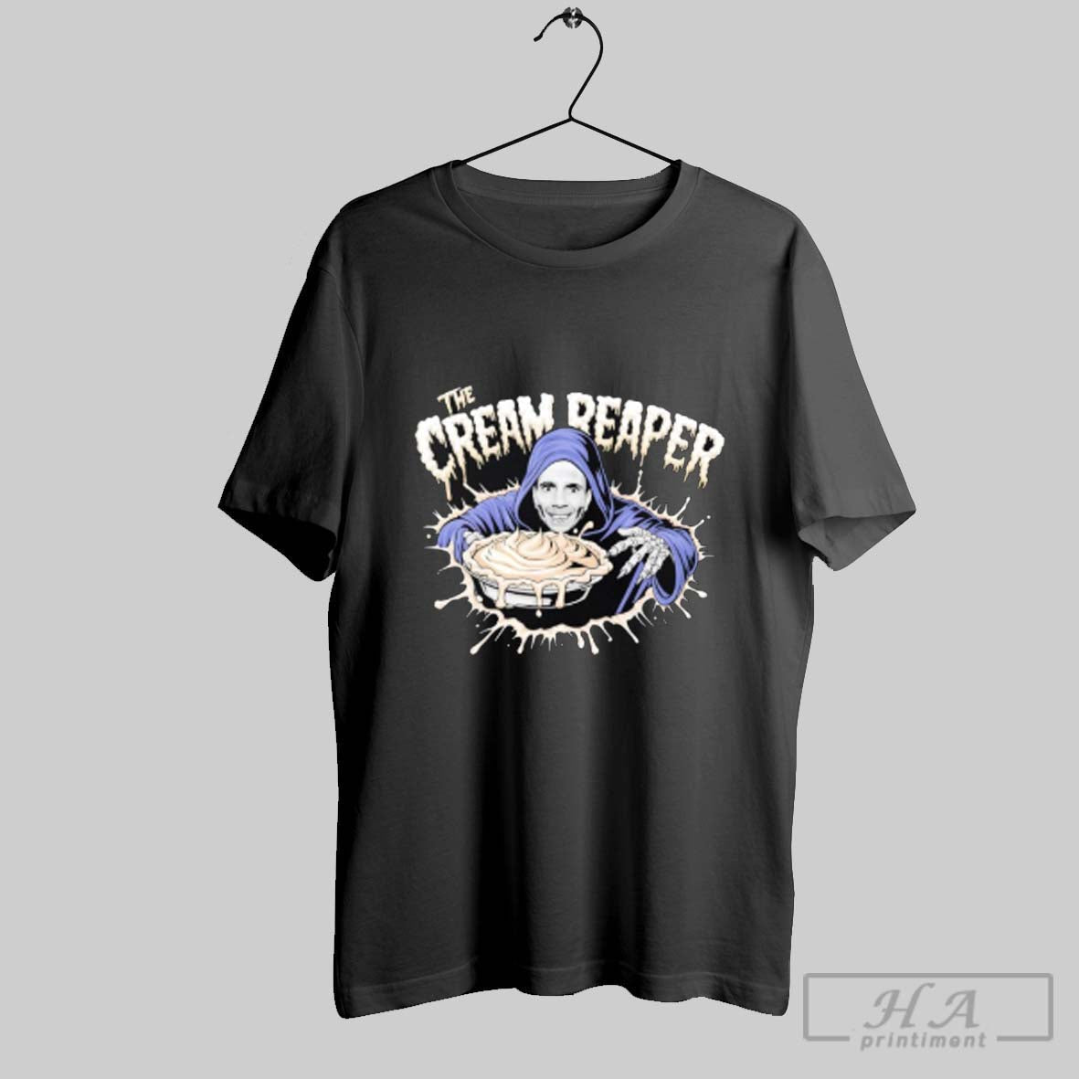 Official Gene Borrello The Cream Reaper Halloween T Unisex T-shirt, Sweatshirt, Hoodie, Long Sleeve Tee - T-Shirt, Sweatshirt, Hoodie