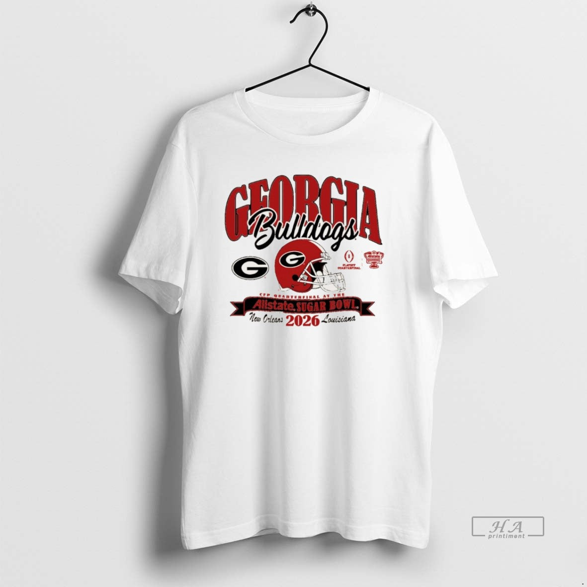Official Georgia Bulldogs College Football Playoff 2026 Sugar Bowl Christmas - T-Shirt, Sweatshirt, Hoodie
