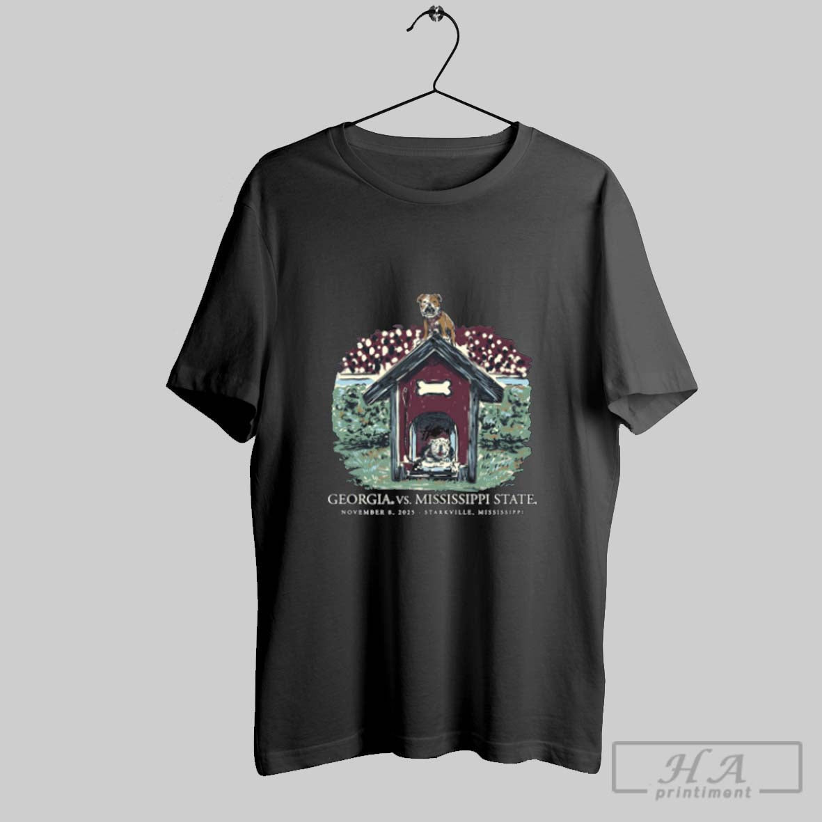 Official Georgia Bulldogs Vs Mississippi State Bulldogs Game Day November 8 2025 Starkville Mississippi Tee - T-Shirt, Sweatshirt, Hoodie