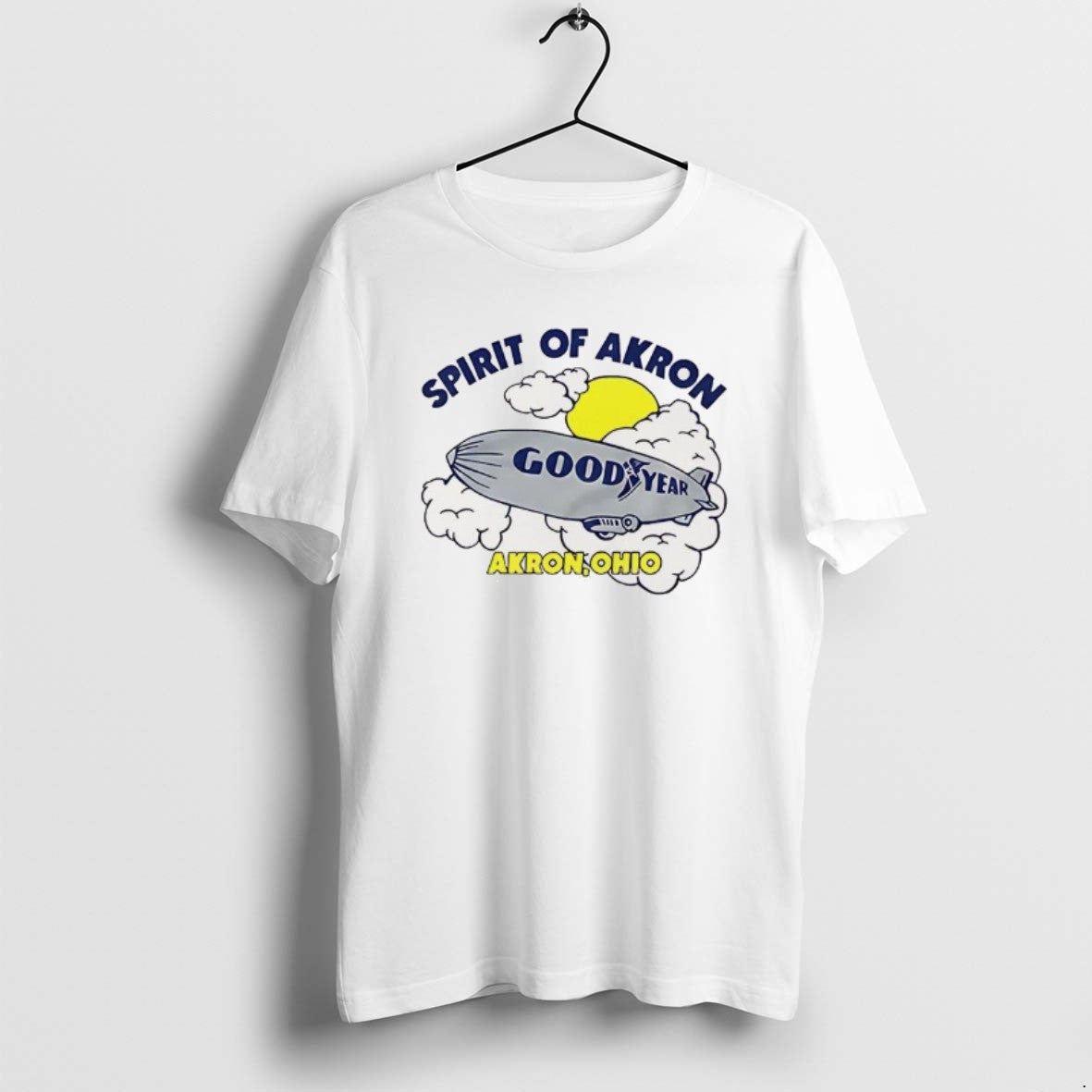 Official Goodyear Blimp Spirit Of Akron Ohio Cartoon - T-Shirt, Sweatshirt, Hoodie