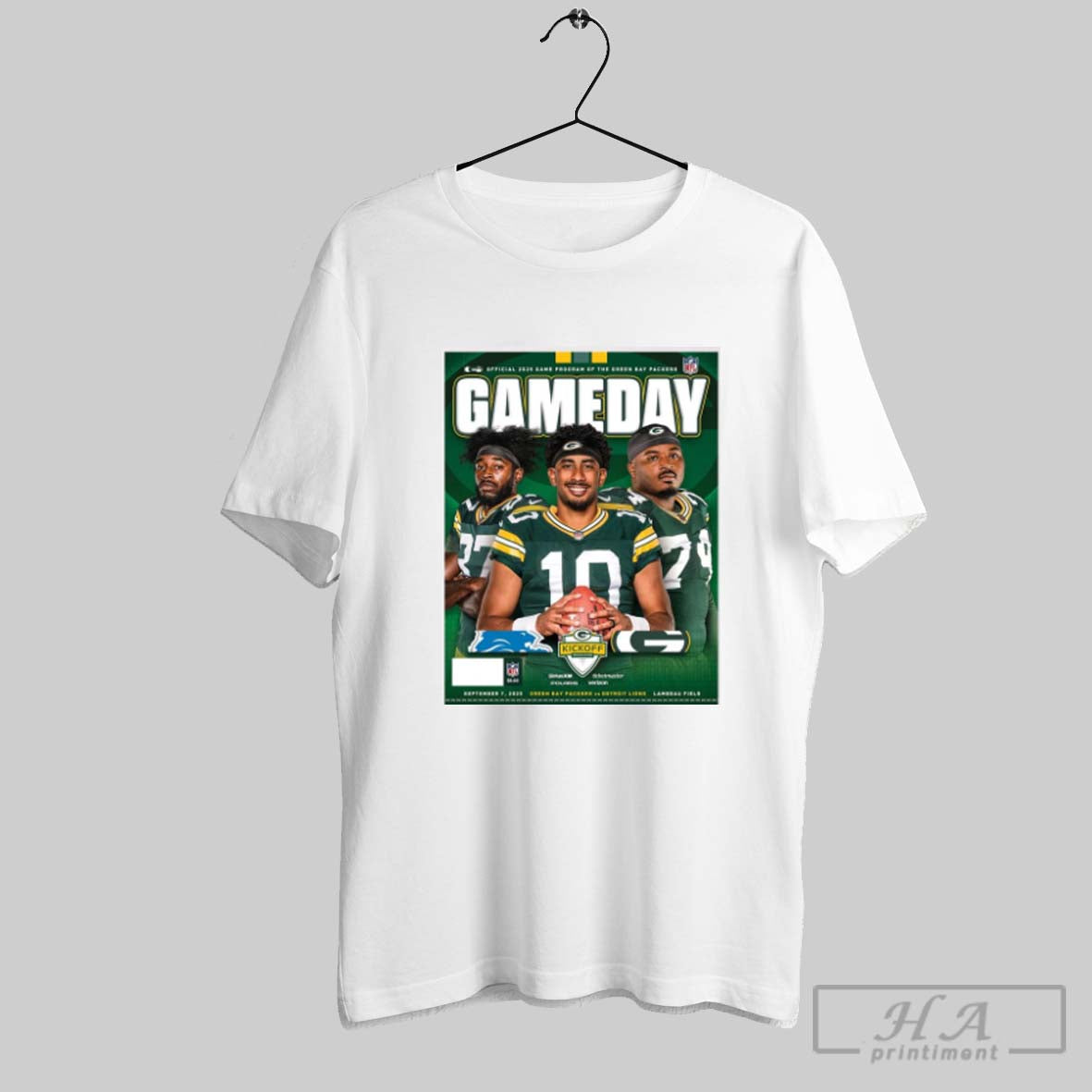 Official Green Bay Packers Vs Detroit Lions Kickoff Weekend Gameday Program 9 7 2025 Poster - T-Shirt, Sweatshirt, Hoodie