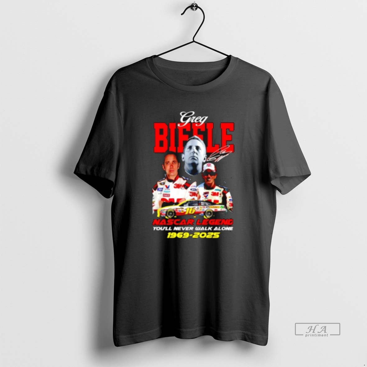 Official Greg Biffle Nascar Legend Youll Never Walk Alone 1969 2025 - T-Shirt, Sweatshirt, Hoodie