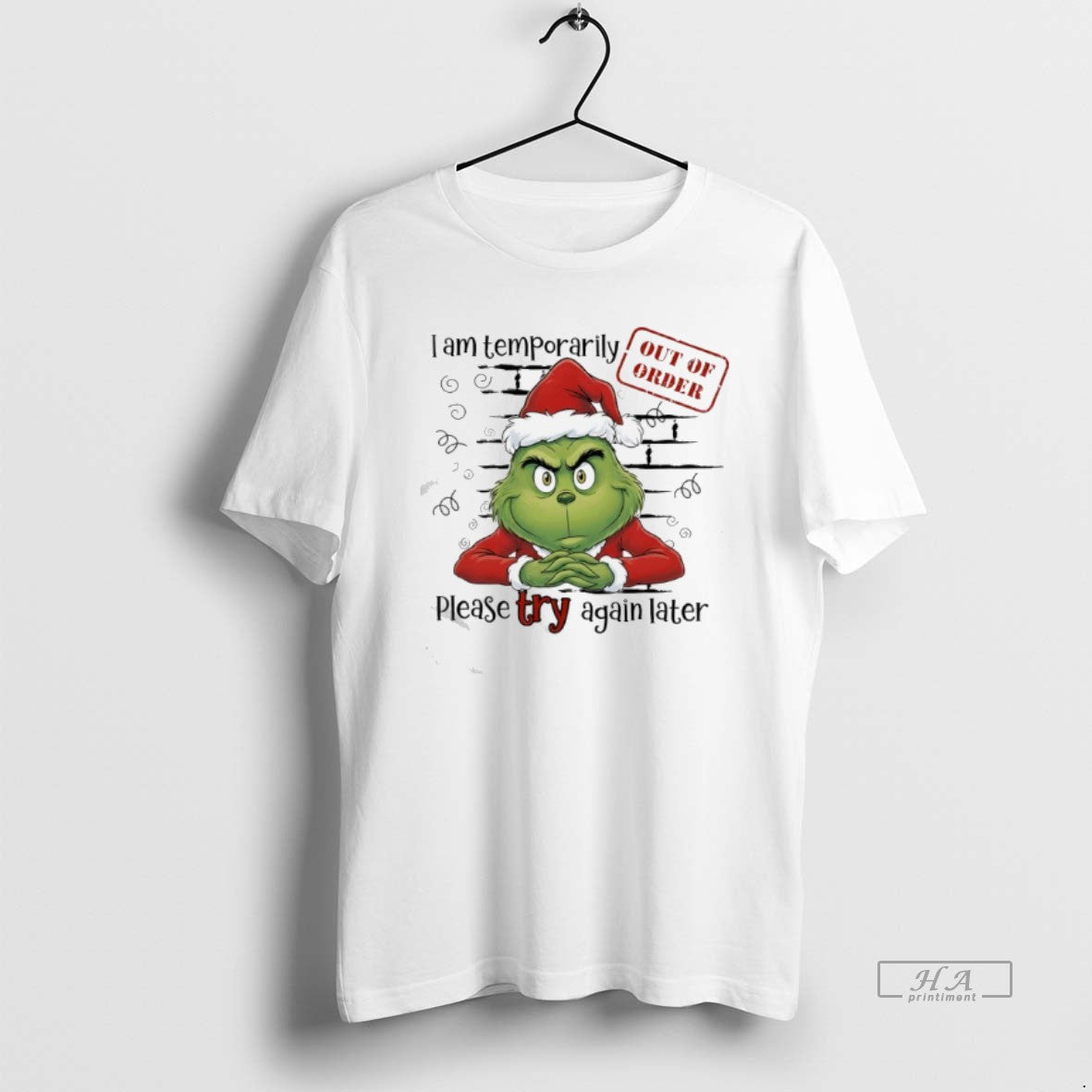 Official Grinch I Am Temporarily Please Try Again Later - T-Shirt, Sweatshirt, Hoodie