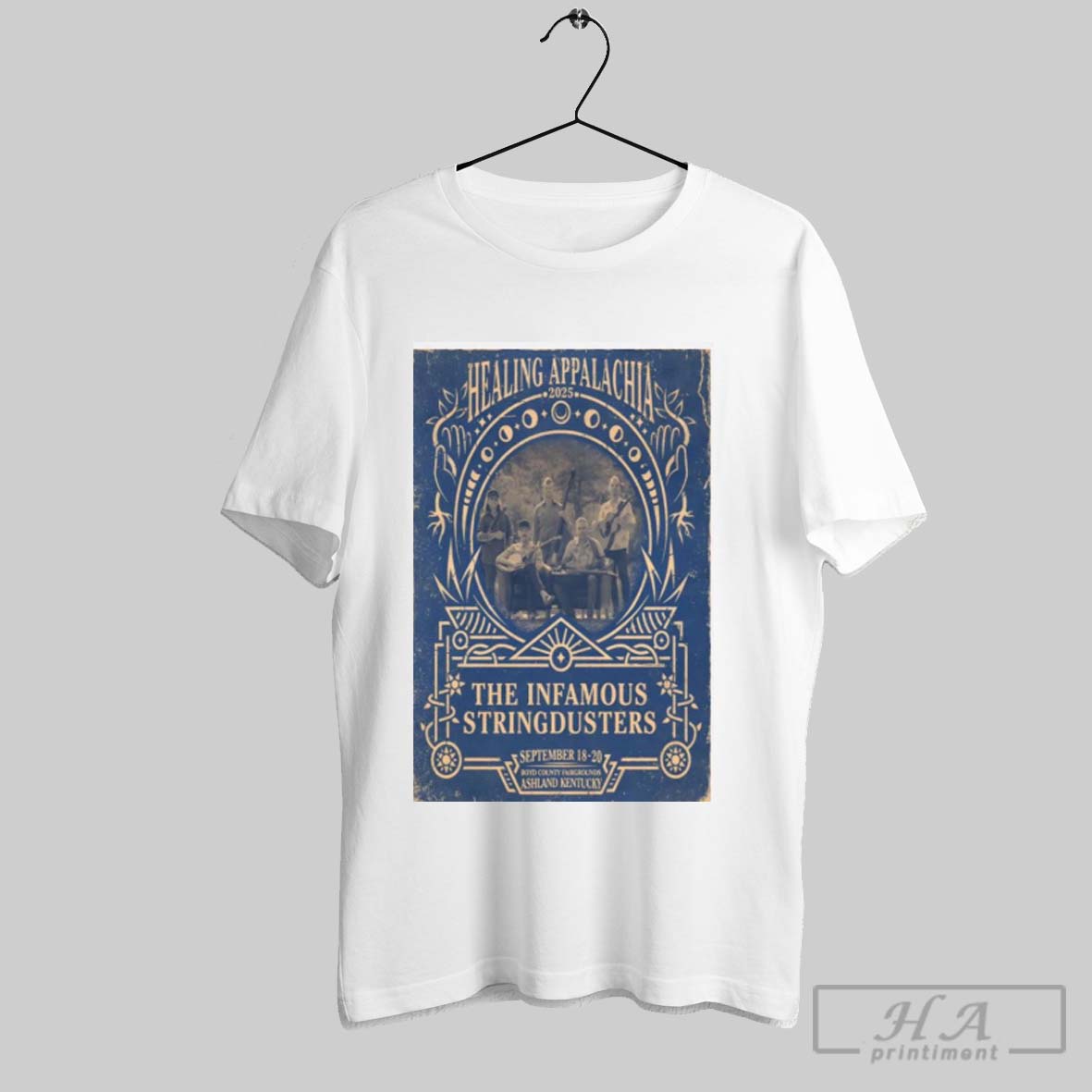 Official Healing Appalachia The Infamous Stringdusters Sep 18 20 2025 Unisex T-shirt, Sweatshirt, Hoodie, Long Sleeve Tee - T-Shirt, Sweatshirt, Hoodie