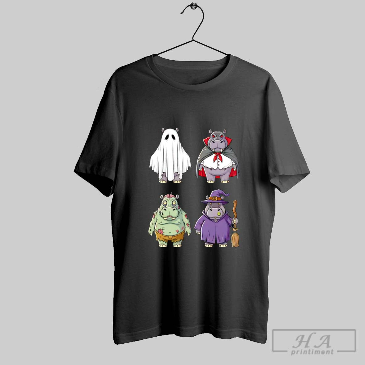 Official Hippo Halloween Unisex T-shirt, Sweatshirt, Hoodie, Long Sleeve Tee - T-Shirt, Sweatshirt, Hoodie