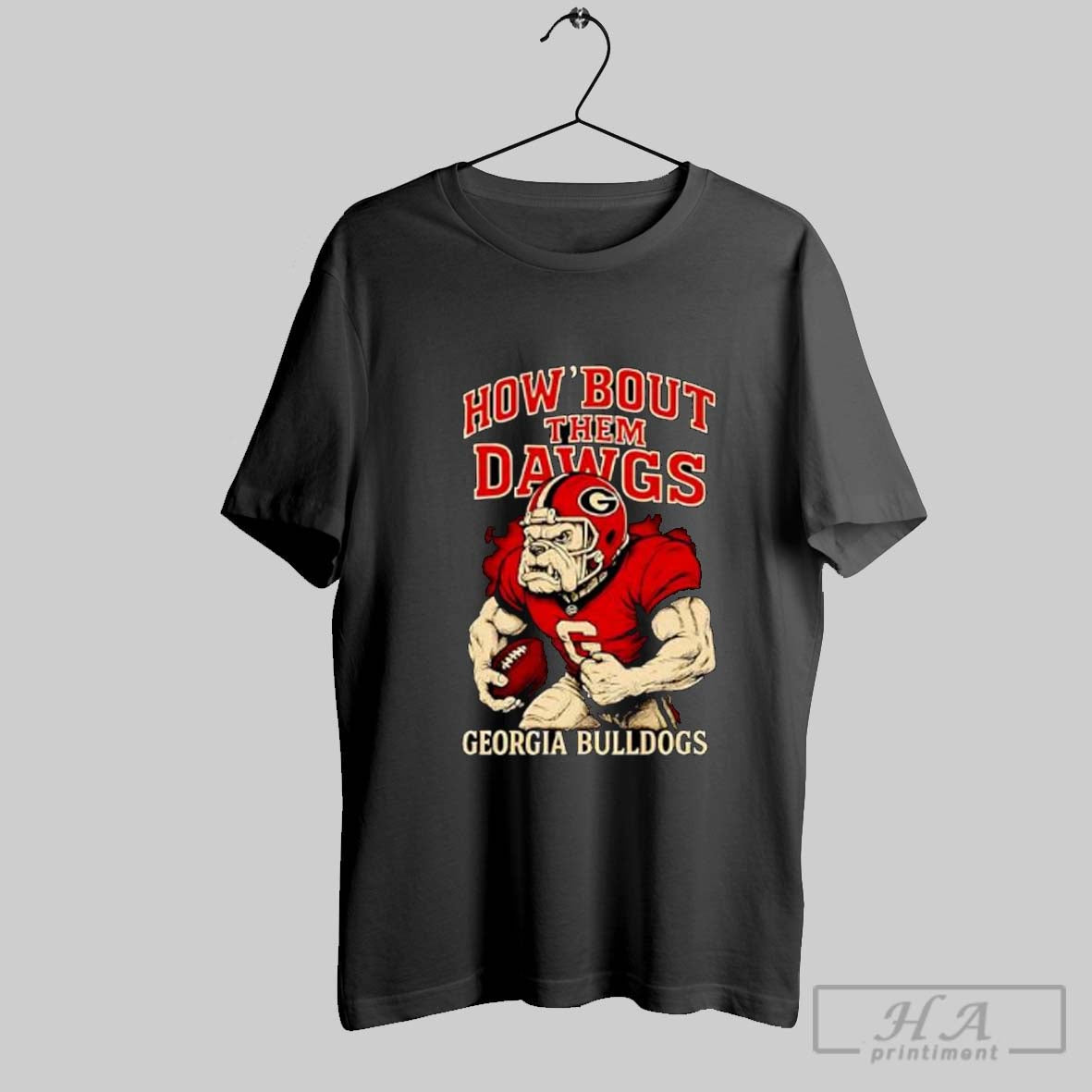 Official How Bout Them Dawgs Georgia Bulldogs Football Mascot Posters Black Unisex T-shirt, Sweatshirt, Hoodie, Long Sleeve Tee - T-Shirt, Sweatshirt, Hoodie