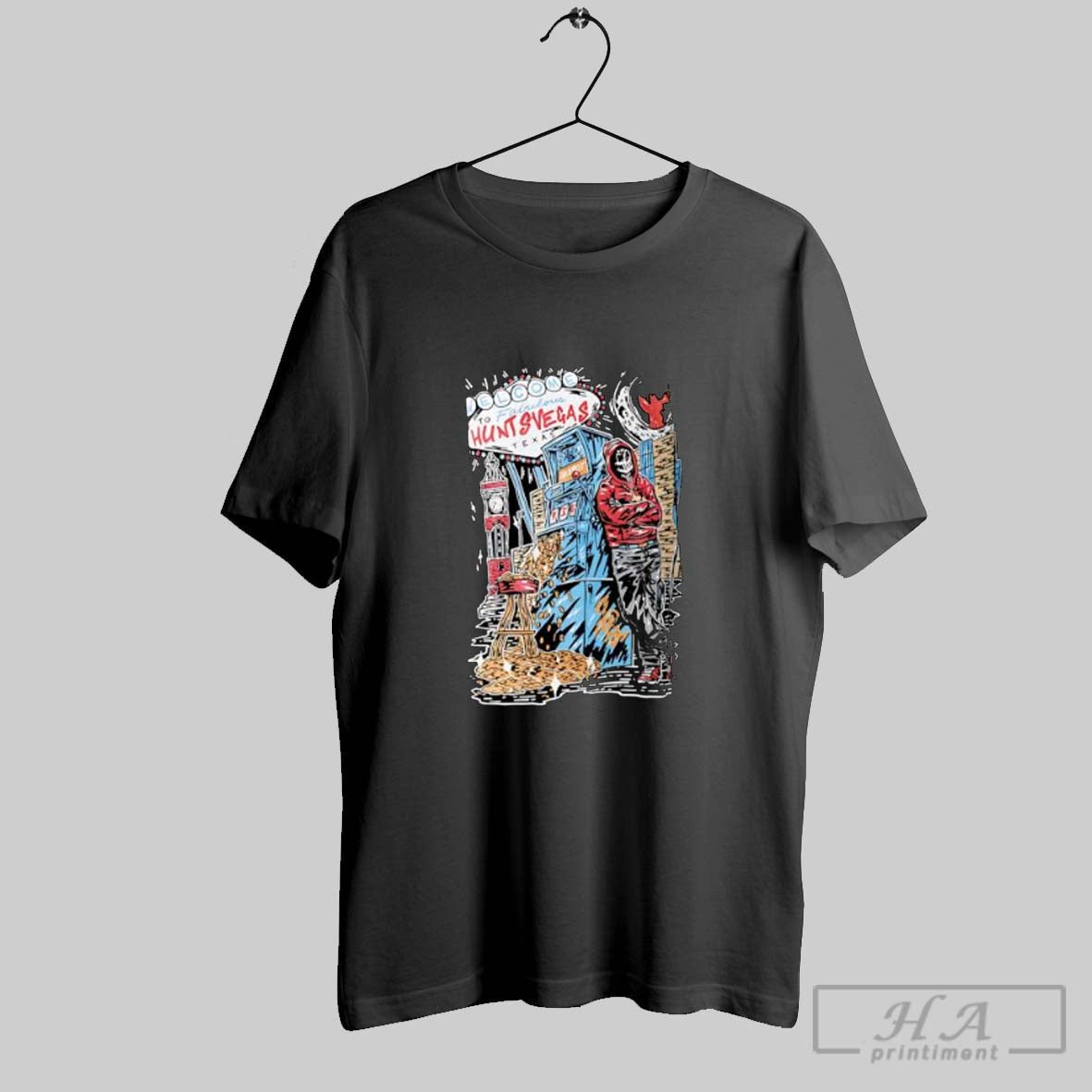 Official Huntsvegas Interstate 45 Battle Of The Piney Woods Lee Baron Huntsville Texas Posters Black - T-Shirt, Sweatshirt, Hoodie