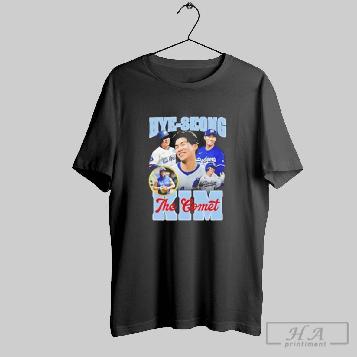Official Hye Seong Kim The Comet La Dodgers Ladies Tee Unisex T-shirt, Sweatshirt, Hoodie, Long Sleeve Tee - T-Shirt, Sweatshirt, Hoodie