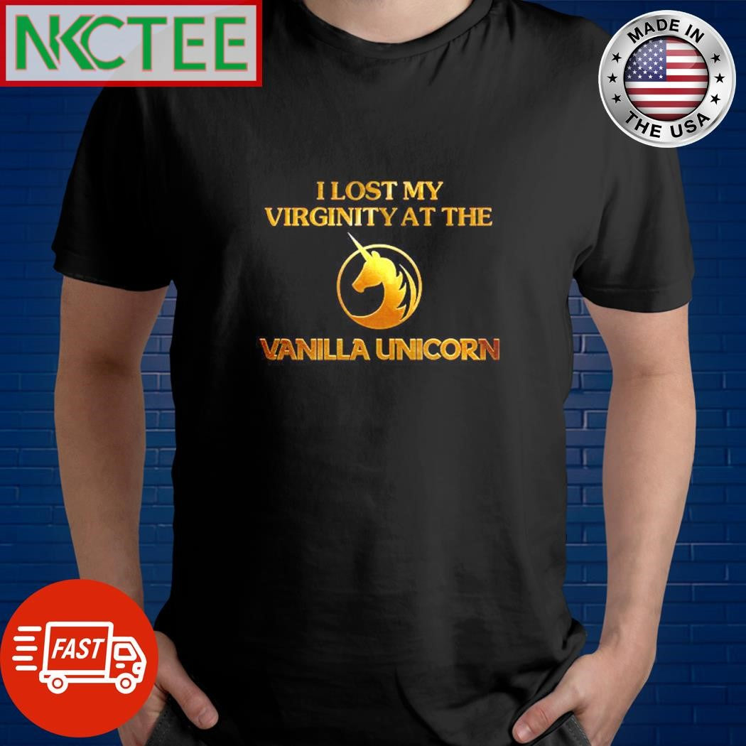 Official I lost my Virginity at the Vanilla Unicorn shirt Unisex T-shirt, Sweatshirt, Hoodie, Long Sleeve Tee - T-Shirt, Sweatshirt, Hoodie