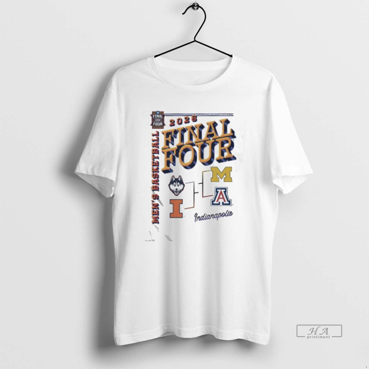 Official Illinois Basketball 2026 Final Four Bracket Unisex T-shirt, Sweatshirt, Hoodie, Long Sleeve Tee - T-Shirt, Sweatshirt, Hoodie