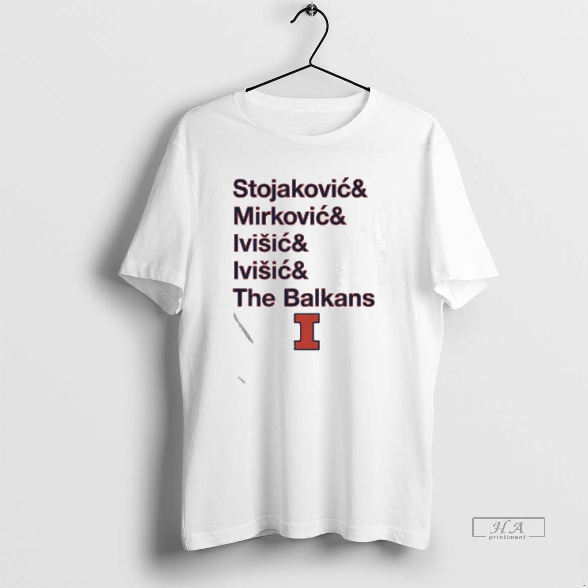 Official Illinois Basketball The Balkan Bloc Unisex T-shirt, Sweatshirt, Hoodie, Long Sleeve Tee - T-Shirt, Sweatshirt, Hoodie