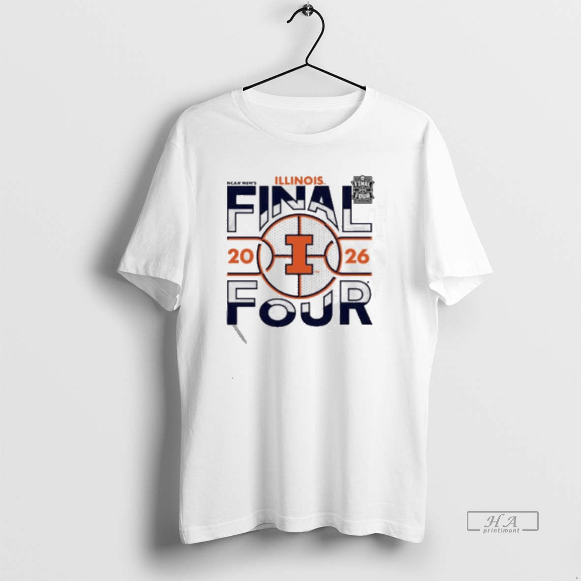 Official Illinois Fighting Illini White 2026 Mens Basketball Final Four Bound Unisex T-shirt, Sweatshirt, Hoodie, Long Sleeve Tee - T-Shirt, Sweatshirt, Hoodie
