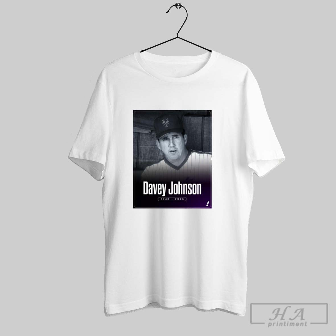 Official In Memory Of Davey Johnson 1943 2025 A Legendary All Star And World Series Unisex T-shirt, Sweatshirt, Hoodie, Long Sleeve Tee - T-Shirt, Sweatshirt, Hoodie
