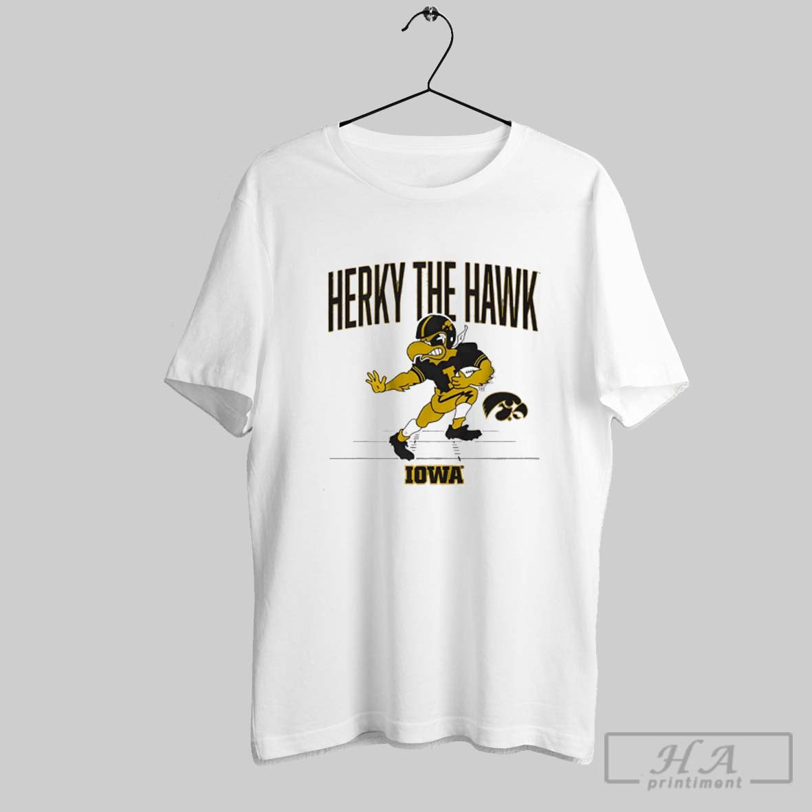 Official Iowa Hawkeyes Football Herky The Hawk Gridiron Mascot Unisex T-shirt, Sweatshirt, Hoodie, Long Sleeve Tee - T-Shirt, Sweatshirt, Hoodie