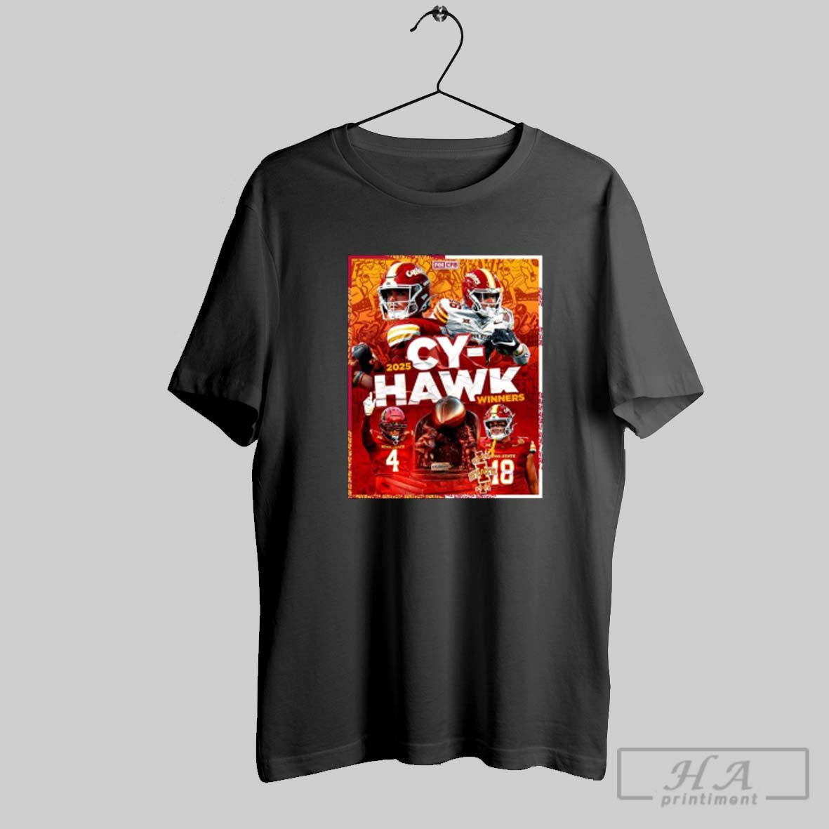 Official Iowa State 16 13 Iowa 2025 Cy Hawk Winners Poster Unisex T-shirt, Sweatshirt, Hoodie, Long Sleeve Tee - T-Shirt, Sweatshirt, Hoodie