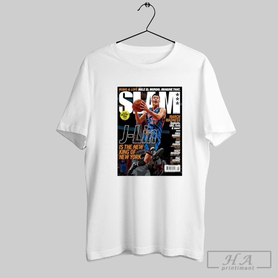 Official J Lin Is The New King Of New York Basketball Posters White Unisex T-shirt, Sweatshirt, Hoodie, Long Sleeve Tee - T-Shirt, Sweatshirt, Hoodie