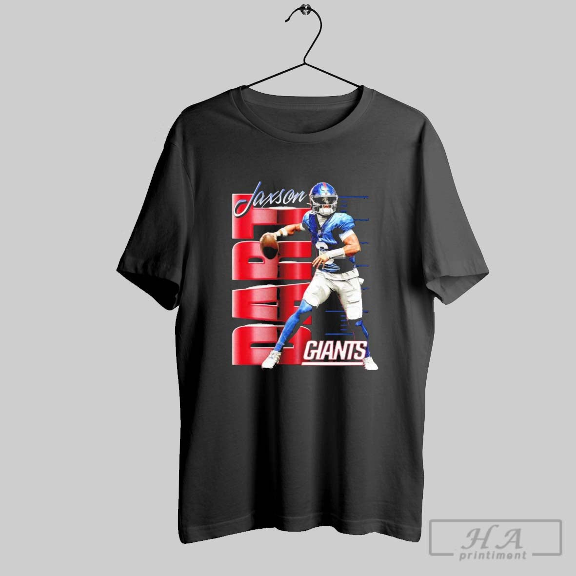 Official Jaxson Dart New York Giants Celebration Player T Unisex T-shirt, Sweatshirt, Hoodie, Long Sleeve Tee - T-Shirt, Sweatshirt, Hoodie