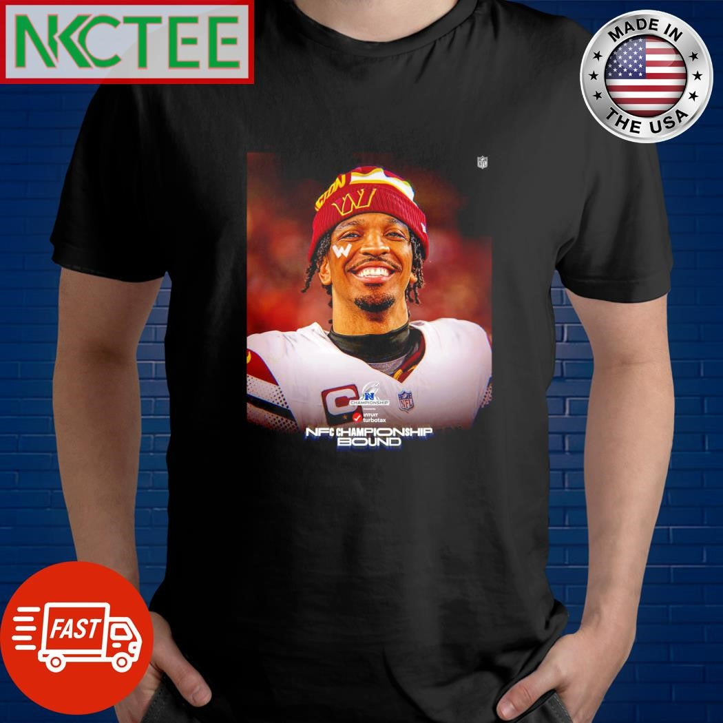 Official Jayden Daniels NFC Championship bound shirt Unisex T-shirt, Sweatshirt, Hoodie, Long Sleeve Tee - T-Shirt, Sweatshirt, Hoodie