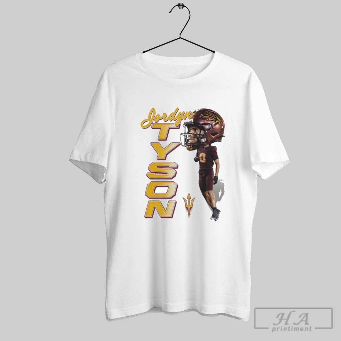 Official Jordyn Tyson Big Head Arizona State Sun Devils Unisex T-shirt, Sweatshirt, Hoodie, Long Sleeve Tee - T-Shirt, Sweatshirt, Hoodie