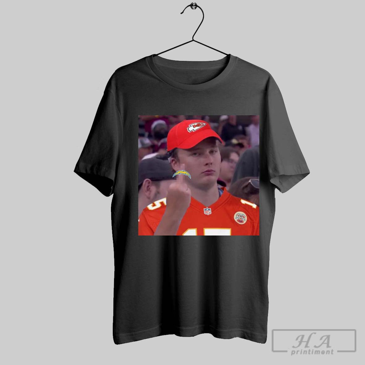 Official Kansas City Chiefs Fan Middle Finger Unisex T-shirt, Sweatshirt, Hoodie, Long Sleeve Tee - T-Shirt, Sweatshirt, Hoodie
