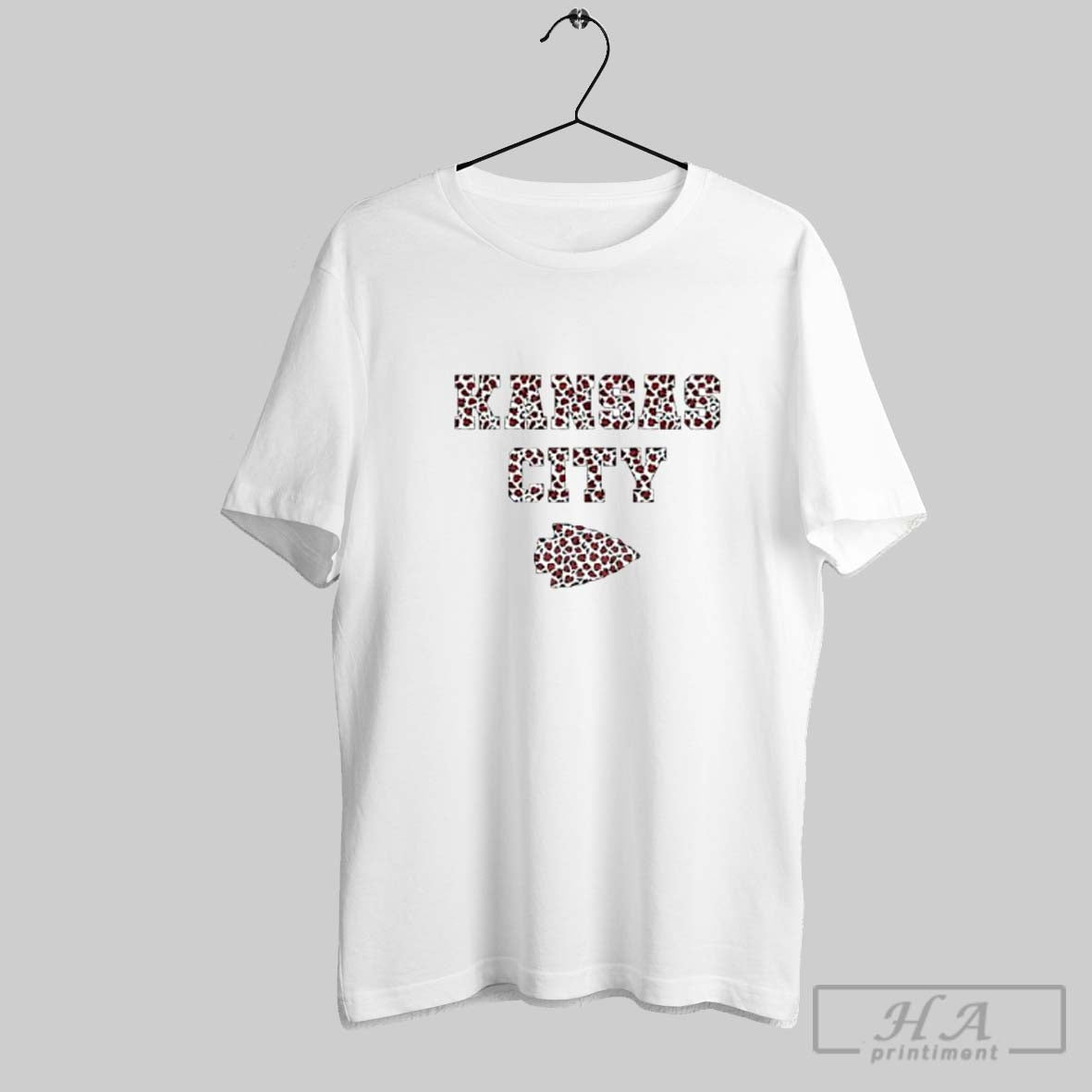Official Kansas City Leopard Print Football Fan Arrowhead Posters White Unisex T-shirt, Sweatshirt, Hoodie, Long Sleeve Tee - T-Shirt, Sweatshirt, Hoodie