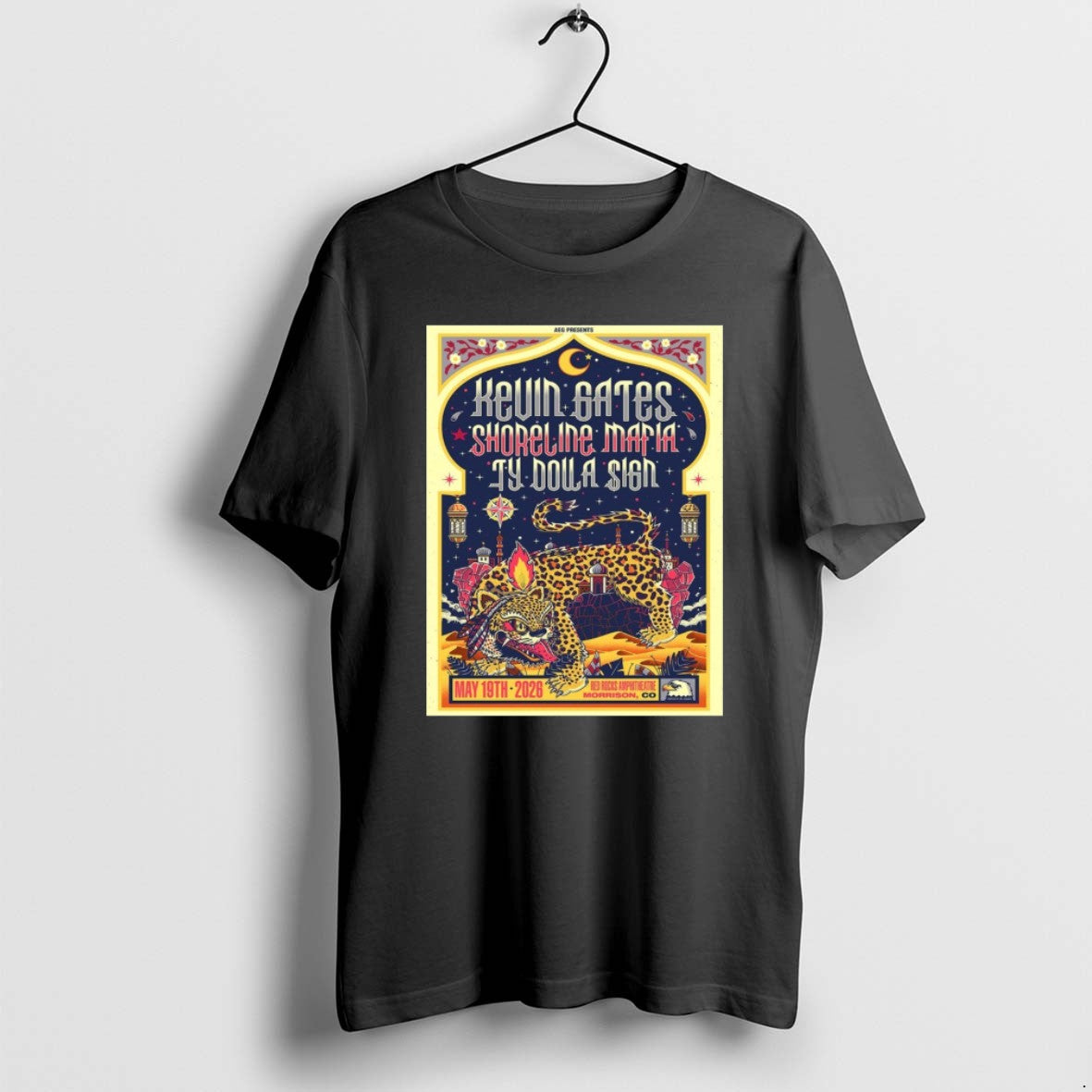 Official Kevin Gates With Shoreline Mafia And Ty Dolla Sign Red Rocks Amphitheatre 2026 Morrison - T-Shirt, Sweatshirt, Hoodie