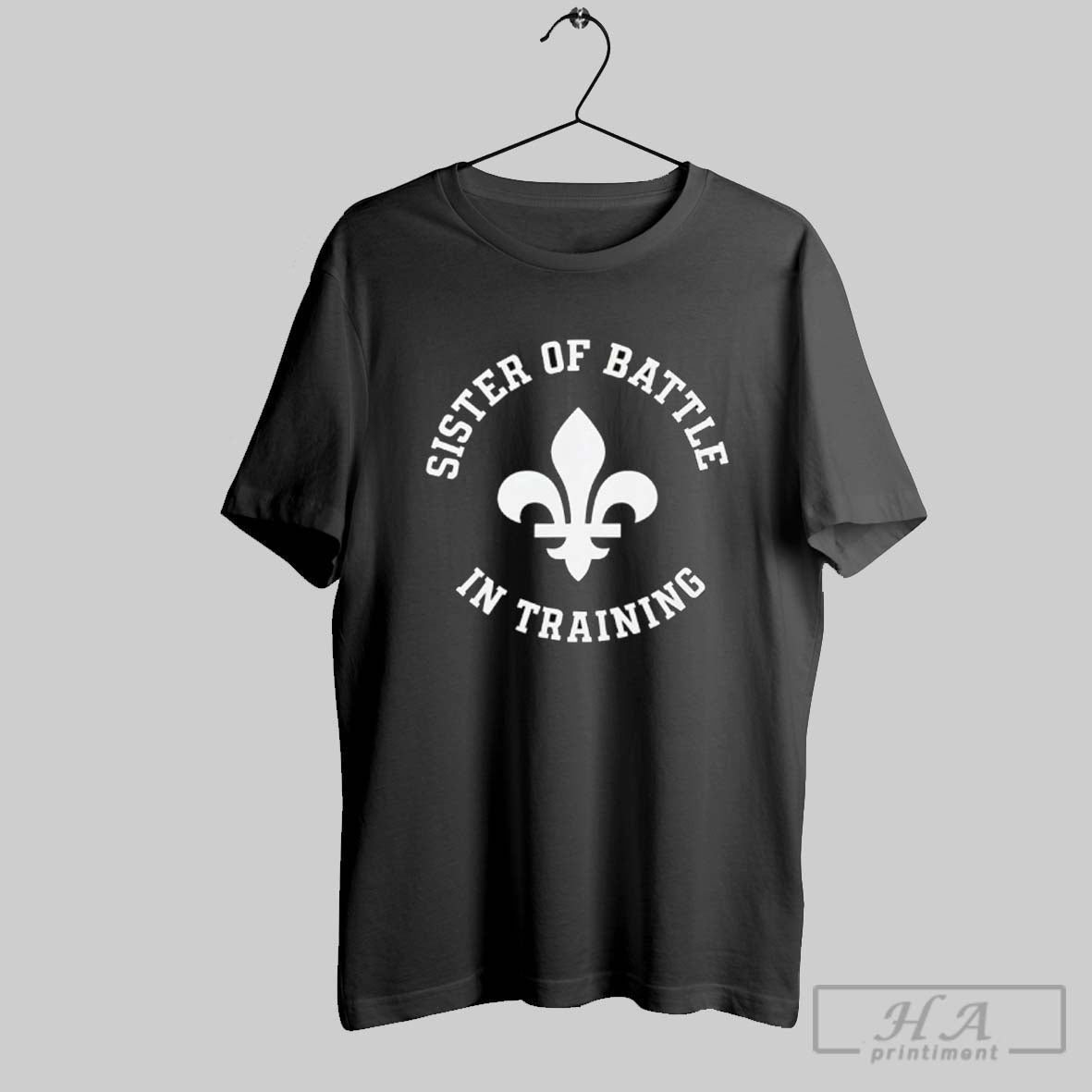 Official Kvwviiju Wearing Sister Of Battle In Training Fleur De Lis Unisex T-shirt, Sweatshirt, Hoodie, Long Sleeve Tee - T-Shirt, Sweatshirt, Hoodie