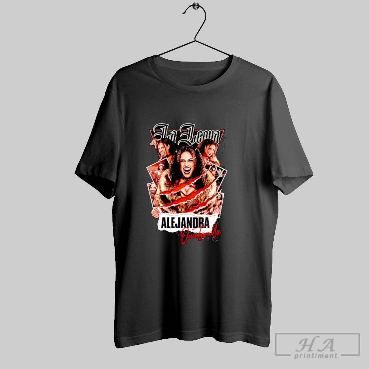 Official La Leona Alejandra Quintanilla Wrestling Graphic Vintage Style Posters Black Unisex T-shirt, Sweatshirt, Hoodie, Long Sleeve Tee - T-Shirt, Sweatshirt, Hoodie