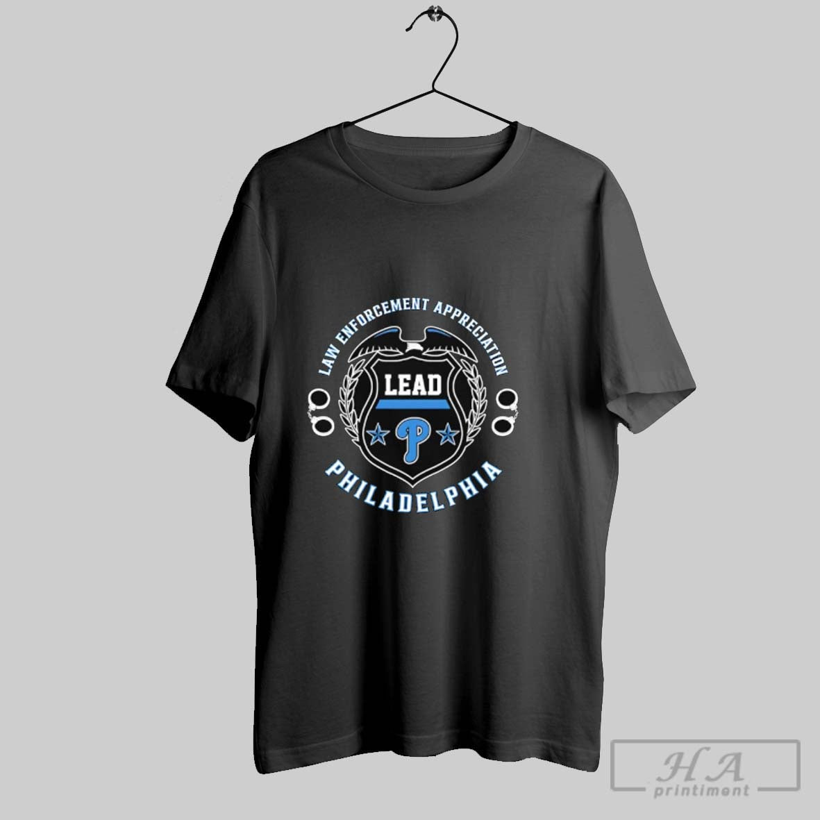 Official Law Enforcement Appreciation Lead Philadelphia Phillies Unisex T-shirt, Sweatshirt, Hoodie, Long Sleeve Tee - T-Shirt, Sweatshirt, Hoodie