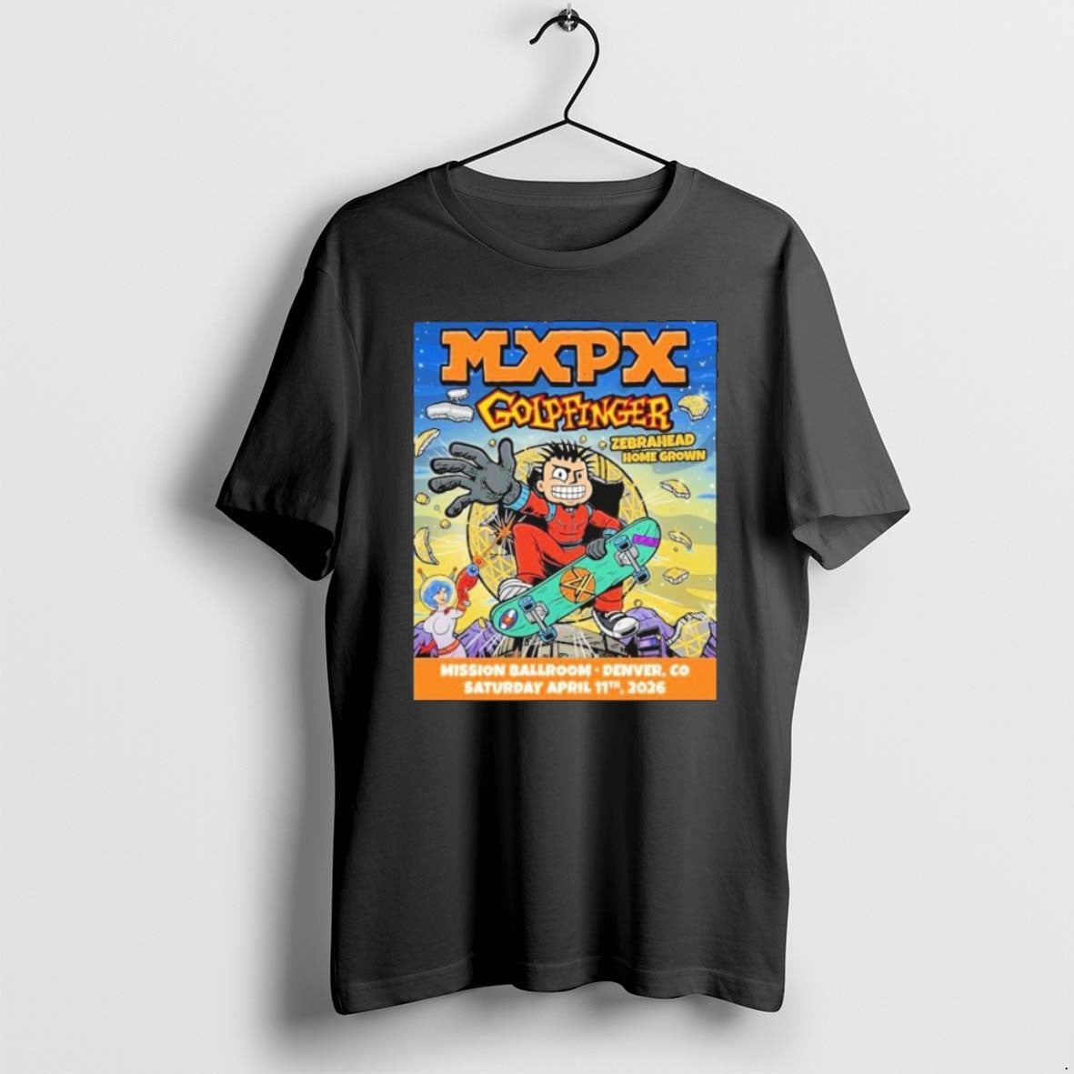 Official Mxpx Goldfinger Mission Ballroom Apr 11 2026 In Denver Co - T-Shirt, Sweatshirt, Hoodie