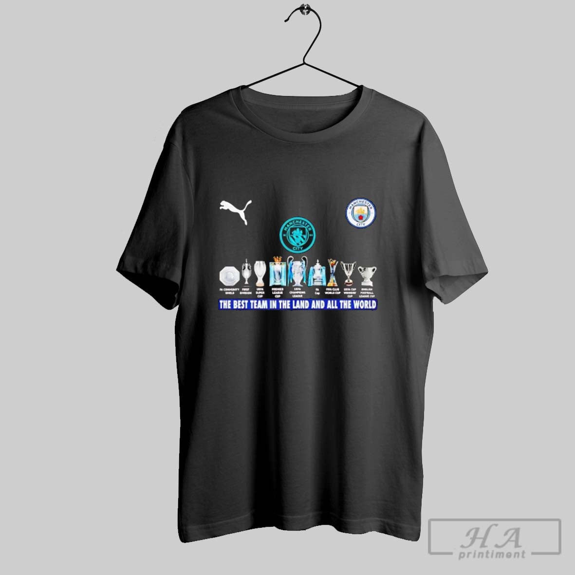 Official Manchester City The Best Team In The Land And All The World Unisex T-shirt, Sweatshirt, Hoodie, Long Sleeve Tee - T-Shirt, Sweatshirt, Hoodie