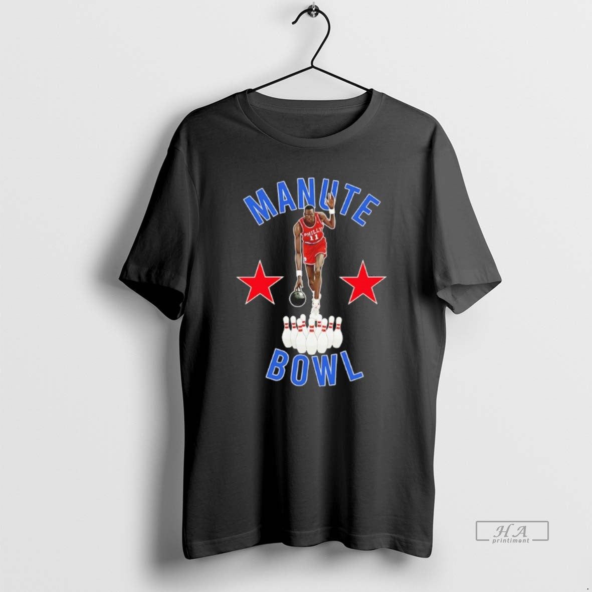 Official Manute Bol Philadelphia 76ers Bowling Minute Manute - T-Shirt, Sweatshirt, Hoodie
